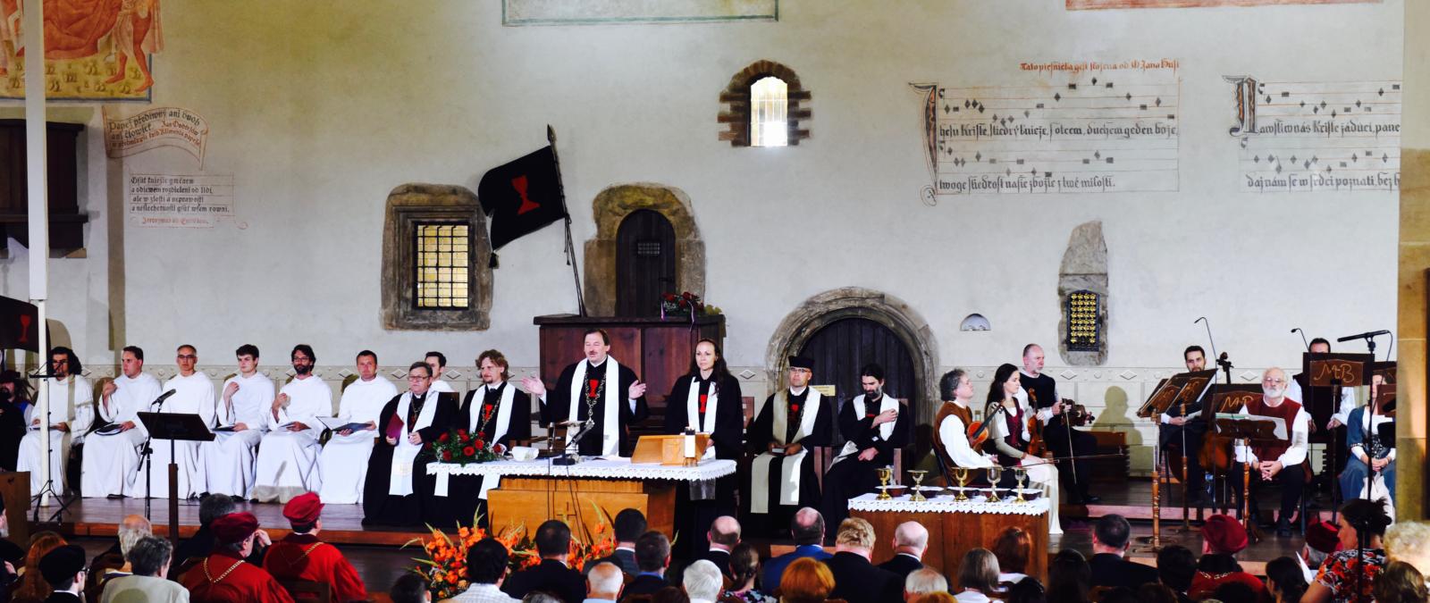 nabożeństwo w Kaplicy Betlejemskiej w Pradze w 600. rocznicę spalenia ks. Jana Husa